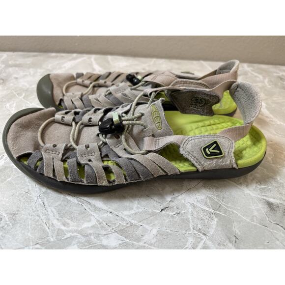 Keen Cypress Sandals Womens 8 Tan Gray Closed Toe Arch Support EVA Footbed Sport - Picture 4 of 7